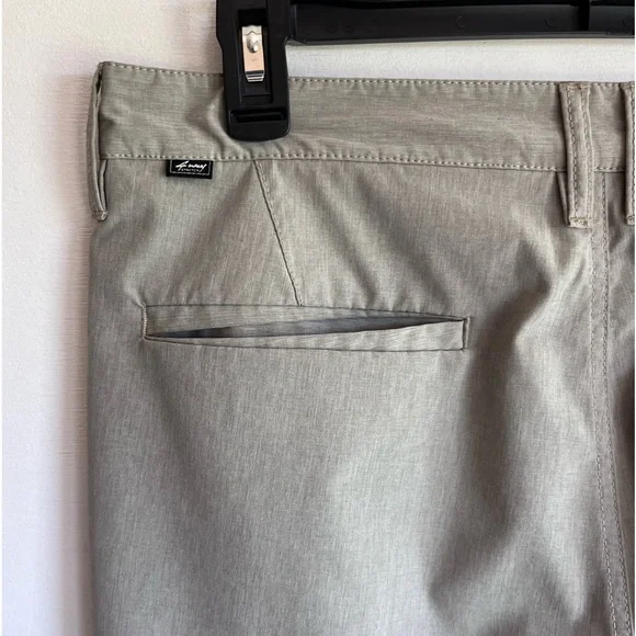 Billabong cross fire submersible land or water shorts, mens 33, tan, back zip - Picture 4 of 12